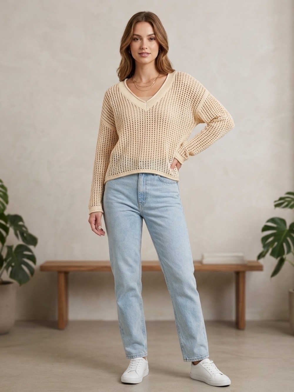 Boho Sweater 100% Cotton